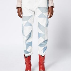 Isabel Marant Etoile Patchwork Jeans